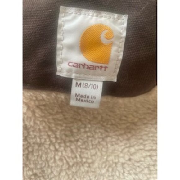 Women's Sherpa-Lined Mock Neck sandstone Light Brown vest M - Picture 5 of 5